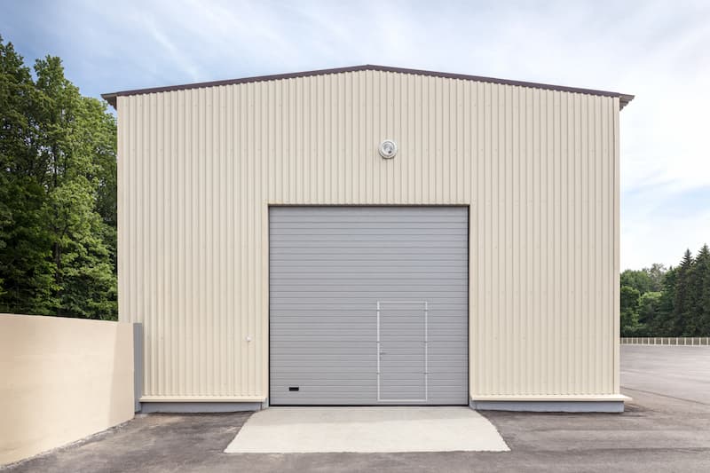 storage unit with shutters